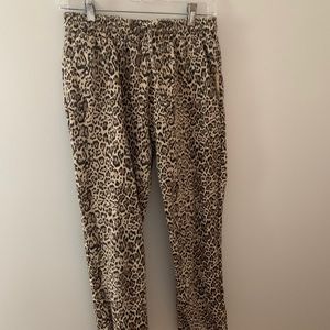 Cheetah Print Jogger Sweatpants